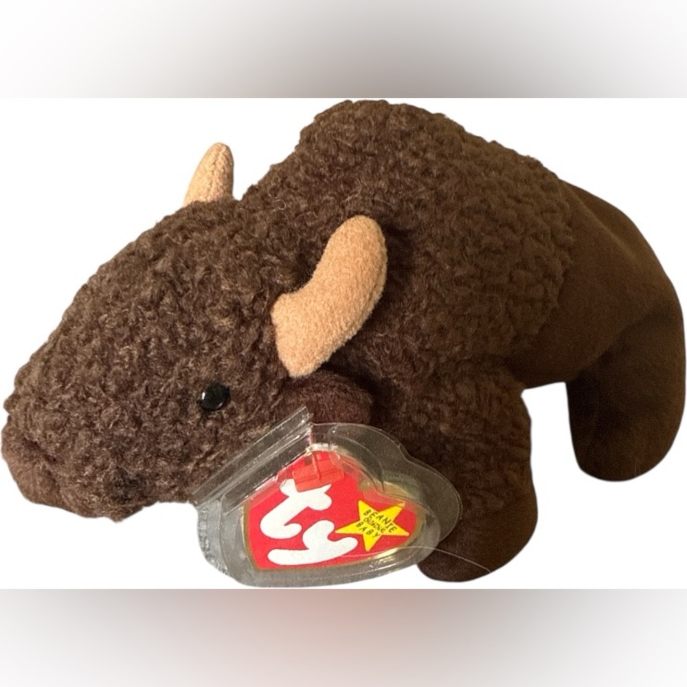 Ty Beanie Baby “Roam” the Buffalo – Retired Plush with Tag Protector